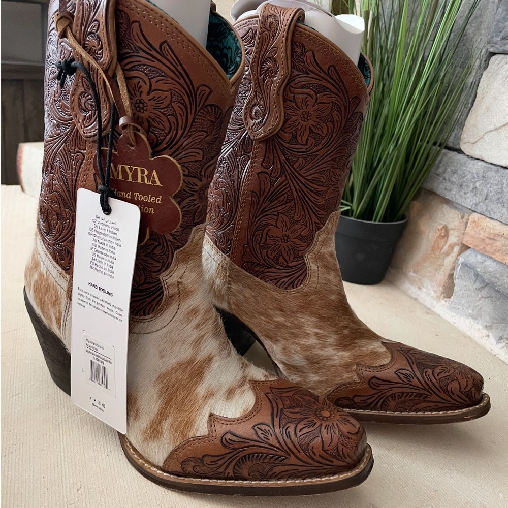 NWT Myra Bag Women's Brown Western Boots